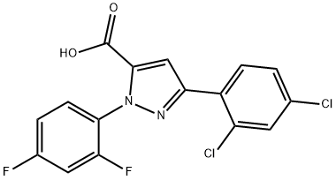 3-(2,4-DICHLOROPHENYL)-1-(2,4-DIFLUOROPHENYL)-1H-PYRAZOLE-5-CARBOXYLIC ACID