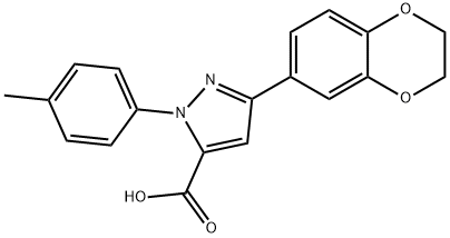 3-(2,3-DIHYDROBENZO[B][1,4]DIOXIN-7-YL)-1-P-TOLYL-1H-PYRAZOLE-5-CARBOXYLIC ACID