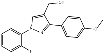 (1-(2-FLUOROPHENYL)-3-(4-METHOXYPHENYL)-1H-PYRAZOL-4-YL)METHANOL Structural