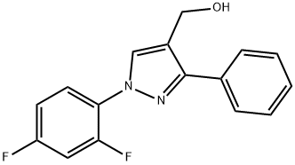 (1-(2,4-DIFLUOROPHENYL)-3-PHENYL-1H-PYRAZOL-4-YL)METHANOL Structural