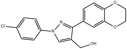 (1-(4-CHLOROPHENYL)-3-(2,3-DIHYDROBENZO[B][1,4]DIOXIN-7-YL)-1H-PYRAZOL-4-YL)METHANOL