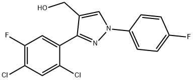 (3-(2,4-DICHLORO-5-FLUOROPHENYL)-1-(4-FLUOROPHENYL)-1H-PYRAZOL-4-YL)METHANOL Structural