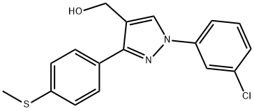 (1-(3-CHLOROPHENYL)-3-(4-(METHYLTHIO)PHENYL)-1H-PYRAZOL-4-YL)METHANOL