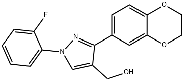 (1-(2-FLUOROPHENYL)-3-(2,3-DIHYDROBENZO[B][1,4]DIOXIN-7-YL)-1H-PYRAZOL-4-YL)METHANOL Structural