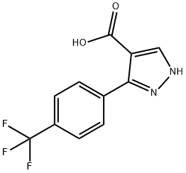 3-(4-TRIFLUOROMETHYL-PHENYL)-1H-PYRAZOLE-4-CARBOXYLIC ACID Structural