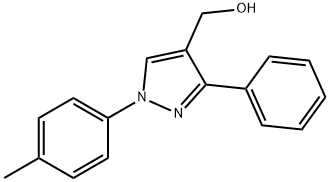 (3-PHENYL-1-P-TOLYL-1H-PYRAZOL-4-YL)METHANOL Structural