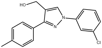 (1-(3-CHLOROPHENYL)-3-P-TOLYL-1H-PYRAZOL-4-YL)METHANOL Structural