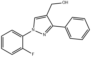 (1-(2-fluorophenyl)-3-phenyl-1H-pyrazol-4-yl)methanol Structural