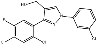 (3-(2,4-DICHLORO-5-FLUOROPHENYL)-1-(3-CHLOROPHENYL)-1H-PYRAZOL-4-YL)METHANOL