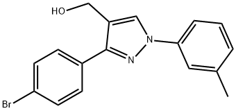 (3-(4-BROMOPHENYL)-1-M-TOLYL-1H-PYRAZOL-4-YL)METHANOL Structural