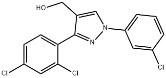 (3-(2,4-DICHLOROPHENYL)-1-(3-CHLOROPHENYL)-1H-PYRAZOL-4-YL)METHANOL