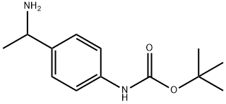 TERT-BUTYL 4-(1-AMINOETHYL)PHENYLCARBAMATE Structural