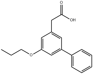 5-Propoxy-3-biphenylacetic acid Structural