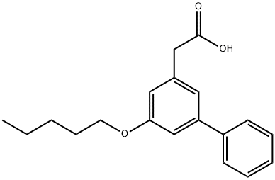 5-Pentoxy-3-biphenylacetic acid Structural