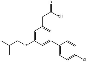 4'-Chloro-5-isobutoxy-3-biphenylacetic acid Structural