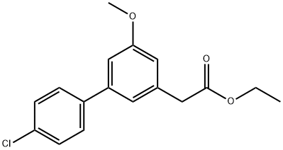 4'-Chloro-5-methoxy-3-biphenylacetic acid, ethyl ester Structural