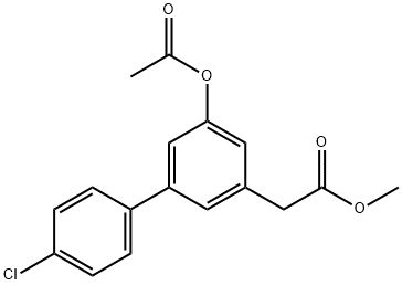 5-(Acetyloxy)-4'-chloro-(1,1'-biphenyl)-3-acetic acid methyl ester