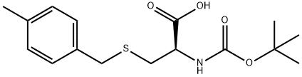 Boc-S-(4-methylbenzyl)-L-cysteine Structural