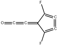Ethenone, (2,5-difluoro-2,3,4-cyclopentatrien-1-ylidene)- (9CI) Structural