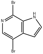 1H-Pyrrolo[2,3-c]pyridine, 4,7-dibroMo- Structural