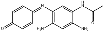 N-(2,4-diamino-5-(4-oxocyclohexa-2,5-dienylideneamino)phenyl)acetamide Structural