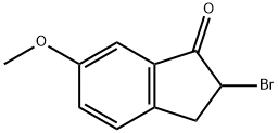 2-BROMO-6-METHOXY-1-INDANONE Structural