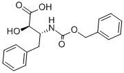 N-Cbz-(2R,3R)-3-amino-2-hydroxy-4-phenylbutyric acid Structural