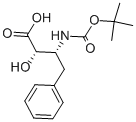 N-BOC-(2S,3R)-2-HYDROXY-3-AMINO-4-PHENYLBUTANOIC ACID Structural