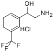 2-AMINO-1-(3-TRIFLUOROMETHYL-PHENYL)-ETHANOL HCL Structural