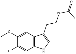 6-fluoromelatonin Structural