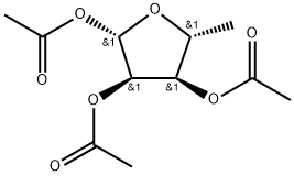 1,2,3-Triacetyl-5-deoxy-D-ribose Structural