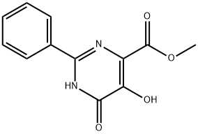 5,6-DIHYDROXY-2-PHENYL-PYRIMIDINE-4-CARBOXYLIC ACID METHYL ESTER Structural