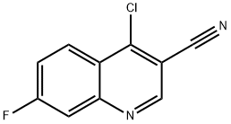 4-CHLORO-7-FLUORO-QUINOLINE-3-CARBONITRILE
 Structural