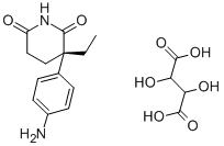 S-(-)-AMINOGLUTETHIMIDE TARTRATE SALT Structural