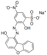 sodium 2-hydroxy-3-[(2-hydroxy-1-dibenzofuryl)azo]-5-nitrobenzenesulphonate 