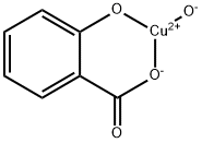 hydroxy(2-hydroxybenzoato-O1,O2)copper Structural