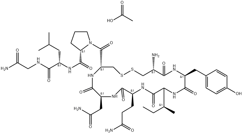 Oxytocin, monoacetate (salt)  