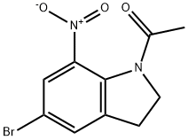 1-ACETYL-5-BROMO-7-NITROINDOLINE Structural