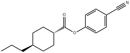 p-cyanophenyl trans-4-propylcyclohexanecarboxylate Structural