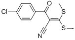 2-(4-CHLOROBENZOYL)-3,3-DI(METHYLTHIO)ACRYLONITRILE Structural