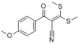 2-(4-METHOXYBENZOYL)-3,3-DI(METHYLTHIO)ACRYLONITRILE Structural