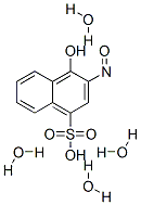 2-nitroso-1-naphthol-4-sulfonic acid tetrahydrate Structural