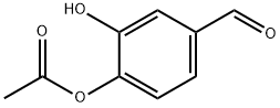 Benzaldehyde, 4-(acetyloxy)-3-hydroxy- (9CI) Structural