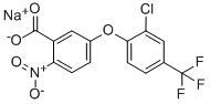 5-(2-Chloro-4-(trifluoro-methyl)phenoxy)-2-nitro-benzoic acid sodium salt Structural