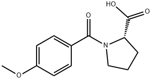 N-(4-Methoxybenzoyl)-L-proline Structural