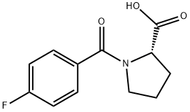 N-(4-Fluorobenzoyl)-L-proline Structural