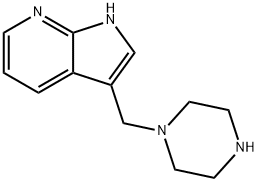 1H-Pyrrolo[2,3-b]pyridine, 3-(1-piperazinylmethyl)- Structural