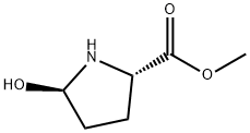 L-Proline, 5-hydroxy-, methyl ester, (5R)- (9CI) Structural