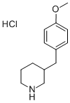 3-(4-METHOXYBENZYL)PIPERIDINE HYDROCHLORIDE Structural