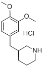 3-(3,4-DIMETHOXY-BENZYL)-PIPERIDINE HYDROCHLORIDE Structural